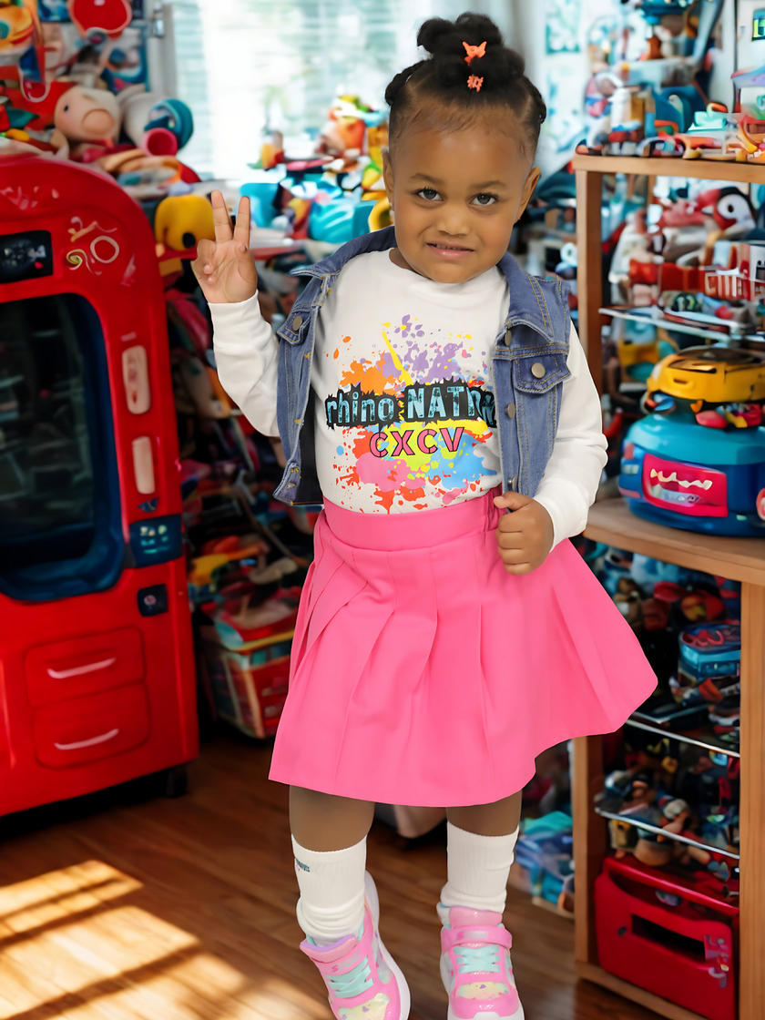 rhino Nation Rainbow Splash Tee