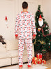 Full Size Reindeer Print Top and Pants Set