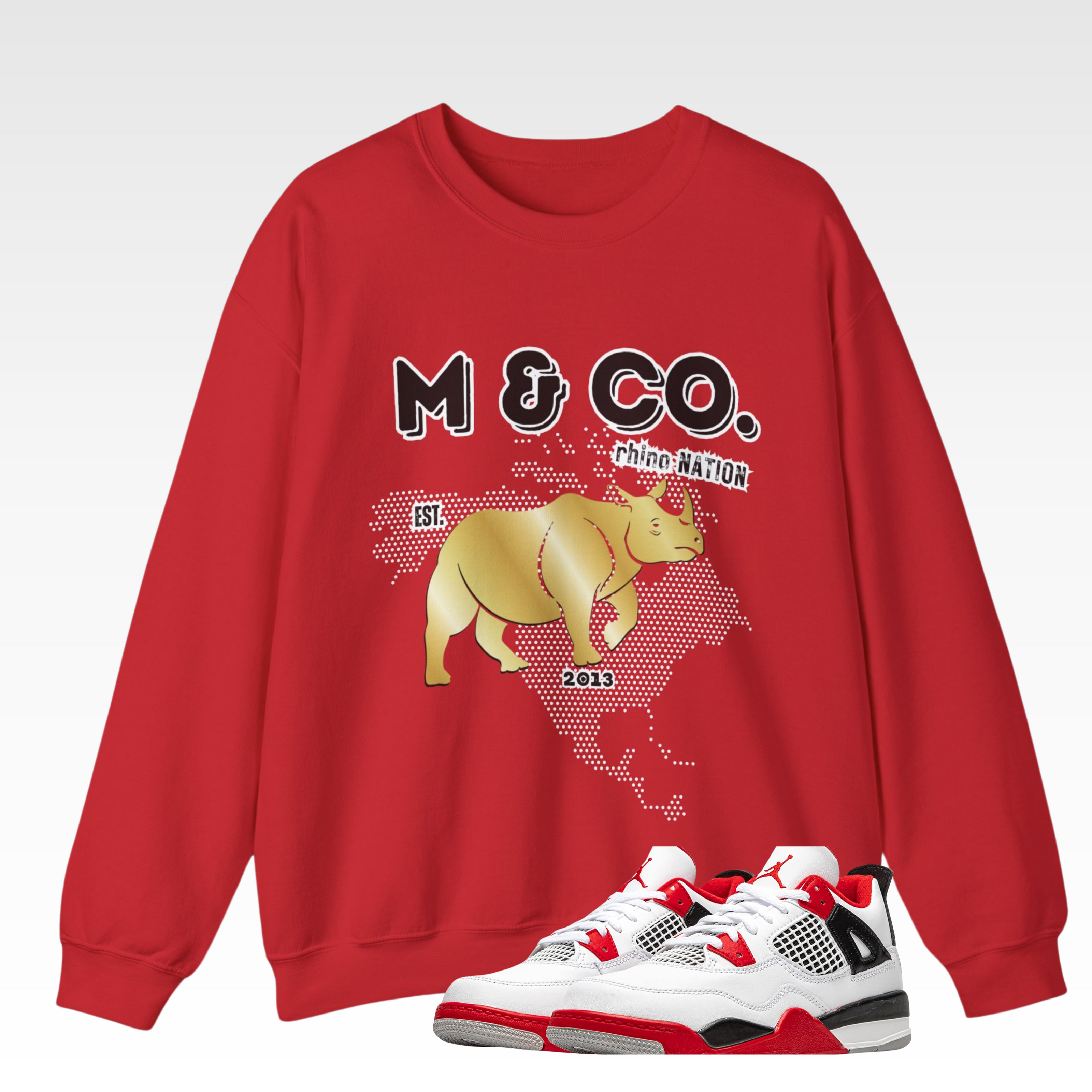 M & Co. Rhino Nation Classic Sweatshirt